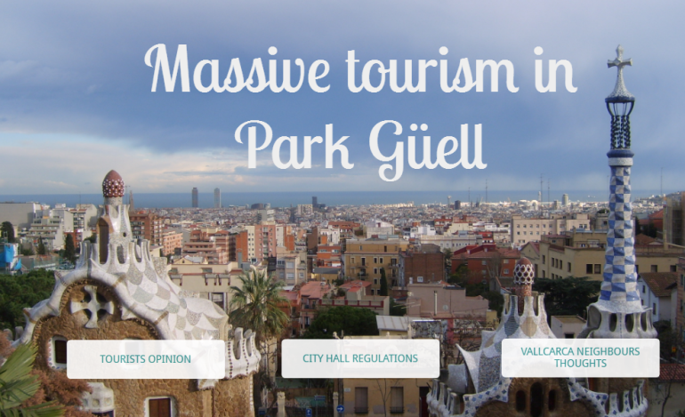 Massive tourism in Park Güell